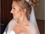 Wedding Hairstyles for Long Hair Up with Veil 42 Wedding Hairstyles with Veil My Wedding