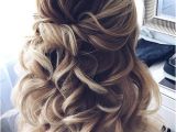 Wedding Hairstyles for Medium Hair 2018 Partial Updo Wedding Hairstyles 2018 for Medium Hair