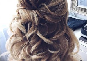 Wedding Hairstyles for Medium Hair 2018 Partial Updo Wedding Hairstyles 2018 for Medium Hair