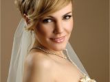 Wedding Hairstyles for Medium Hair with Veil Stylish Hairstyle with Long and Short Hairs with Veil for