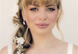 Wedding Hairstyles for Medium Length Hair with Bangs 39 Romantic Wedding Hairstyles with Bangs Magment