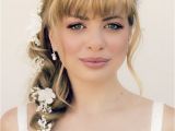 Wedding Hairstyles for Medium Length Hair with Bangs 39 Romantic Wedding Hairstyles with Bangs Magment