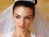 Wedding Hairstyles for Short Hair with Tiara Short Bridal Hairstyle with Tiara Womenitems