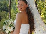 Wedding Hairstyles Hair Down Long Veil Updos with Headbands for Bride