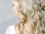 Wedding Hairstyles Half Up Braids Curly Half Up Wedding Hairstyle with Braid