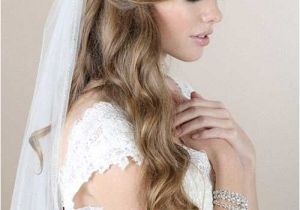 Wedding Hairstyles Long Hair Down with Veil 4 Half Up Half Down Bridal Hairstyles with Veil