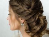 Wedding Hairstyles Low Side Bun Side French Braid Low Wavy Bun Wedding Hairstyle