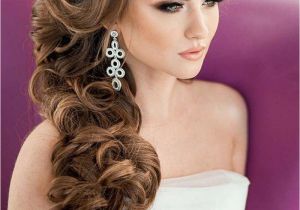 Wedding Hairstyles On the Side with Curls Elegant Bridal Hairstyles for Long Hair 119