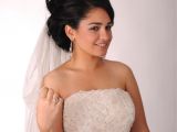 Wedding Hairstyles Real Brides Dark Hair Bride with Veil Wedding Love Pinterest