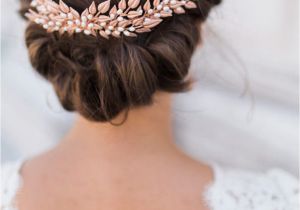 Wedding Hairstyles Rose Rose Gold Wedding Tiara Hair Accessories