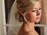 Wedding Hairstyles Short Hair with Veil Bridal Veil with Beaded Edge and Scattered Swarovski Crystals