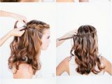 Wedding Hairstyles Step by Step Instructions How to Do Waterfall Braid Wedding Hairstyle Long Hairs