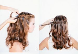 Wedding Hairstyles Step by Step Instructions How to Do Waterfall Braid Wedding Hairstyle Long Hairs