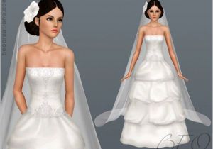 Wedding Hairstyles the Sims 3 Bridal Long Veil and Hair Flowers for Wedding Sims 3 Free