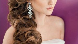 Wedding Hairstyles to the Side with Curls Elegant Bridal Hairstyles for Long Hair 119