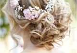 Wedding Hairstyles Updos with Flowers Wavy Curly Updo Wedding Hairstyle with Flower Crown I Like the