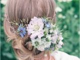 Wedding Hairstyles with Fresh Flowers 40 Wedding Hair
