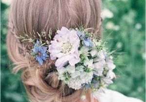 Wedding Hairstyles with Fresh Flowers 40 Wedding Hair
