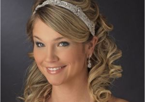 Wedding Hairstyles with Headband and Curls Long Wedding Hairstyles with Headband