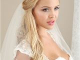 Wedding Hairstyles with Headband and Veil Hairstyles with Veil for Brides Having Long Hairs