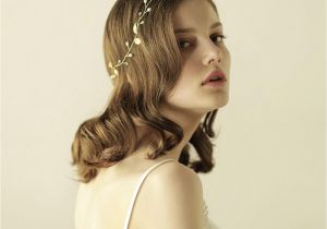 Wedding Hairstyles with Headpiece 2018 Cheap Elegant Wedding Hair Vine Glinting Leaves Pearl Handmade