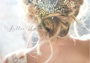 Wedding Hairstyles with Headpiece Boho Vintage Style Wedding Hair Accessory Beaded Hair Vine or