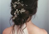 Wedding Hairstyles with Headpiece Messy Bun Wedding Updos Pair fort and Style