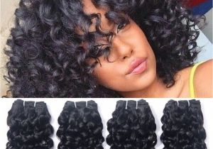 Wet N Curly Hairstyles Brazilian Curly Human Hair Weave 4 Bundles Unprocessed Virgin Remy