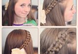 What are some Cute Hairstyles 4 Strand Slide Up Braid Pullback Hairstyles