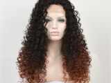 Wig Hairstyles for Black Women Lace Front Two tones Color Wig Long Curly Hairstyle African American