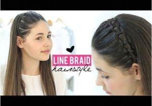 Youtube Braided Hairstyles for Short Hair Line Braid Hairstyle Tutorial