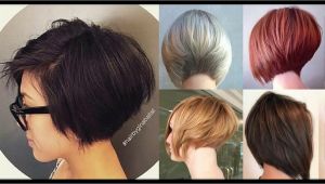 Youtube Short Bob Haircuts Short Stacked Layered Bob Haircut