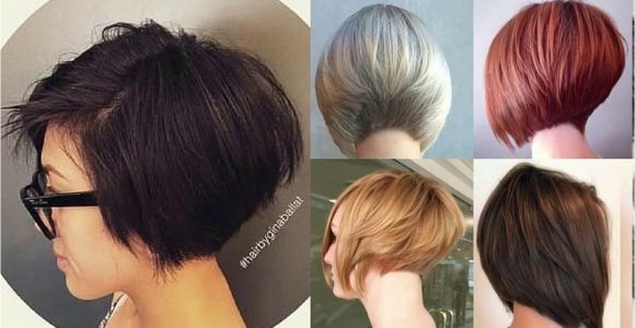 Youtube Short Bob Haircuts Short Stacked Layered Bob Haircut